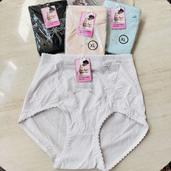Lot of Ann Diane Women’s High Waist Cotton Briefs XL w/Hidden Pocket 4 Colors - Picture 1 of 16